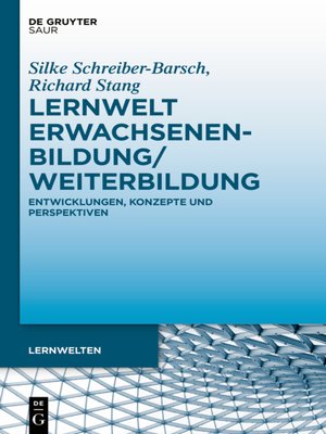cover image of Lernwelt Erwachsenenbildung/Weiterbildung
